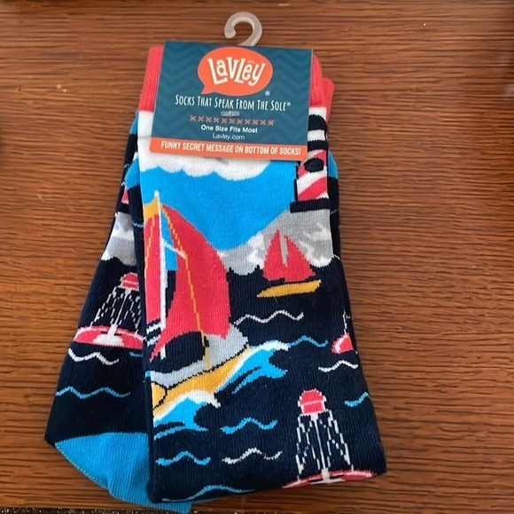 LAVLEY “I’d rather be sailing “ ⛵️ socks 🧦 - Picture 1 of 4